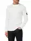 Calvin Klein Jeans BADGE WAFFLE LS TEE Langarm Strickoberteile Herren, Weiß (Bright White), M