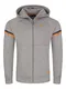 riverso Herren Kapuzenjacke RIVDanilo Hoodie Kapuzenpullover Reißverschluss Kapuze Hooded Jacke Baumwolle Grau M, Größe:M, Farbe:Frost Grey