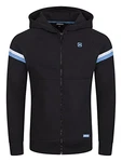riverso Herren Kapuzenjacke RIVDanilo Schwarz/Tropical Türkis