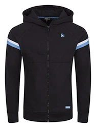 riverso Herren Kapuzenjacke RIVDanilo Schwarz/Tropical Türkis