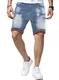 Jolicloth Herren Shorts Jeanshose Sommerhose Kurze Denim Shorts für Herren Regular Fit M