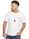 JACK & JONES Herren T-Shirt Elif Infinity O-Neck Shirt Kurzarmshirt (as3, Alpha, m, Regular, Regular, White)