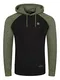 riverso Herren Kapuzenpullover RIVNino Hoodie Sweatshirt Pullover Kapuze Kängurutaschen Regular Fit Baumwolle Schwarz M, Größe:M, Farbe:Black