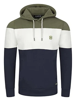 riverso Herren Kapuzenpullover RIVRemo RIVJamie Hoodie Sweatshirt Ivy Olive/White/Navy