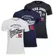 JACK & JONES Herren JJethan Tee SS Crew Neck T-Shirt, 3er Black, M