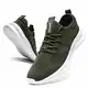 FUJEAK Herren Walkingschuhe Turnschuhe Fitnessstudio Sportschuhe Sneaker Running Tennis Schuhe Freizeit Straßenlaufschuhe Fashion Leichtgewichts Atmungsaktiv Schlüpfen Schuhe Grün 41