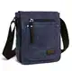 DASKING Herren Tasche Umhängen, Umhängetasche Klein Vintage Canvas für Herren, Schultertasche Messenger Bag Kuriertasche, 23 x 28cm 9  ipad (Blau)