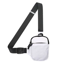 DONGKER Sling Chest Crossbody Bag Schultertasche Rucksack Schwarz