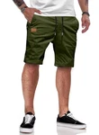 JMIERR Cargo Shorts Herren Chino mit Taschen Grün