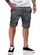 JMIERR Kurze Hosen Herren Shorts Herren Sommer Chino Baumwolle Elastische Taille mit Taschen Grau M