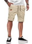 JMIERR Cargo Shorts Herren Chino mit Taschen Beige