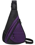 Lohol Dreieck Sling Bag Umhängetasche Crossbody-Schultertasche Lila