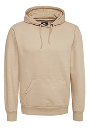 Kapuzenpullover Herren Sweatshirt mit Kapuze Basic Regular Fit Stretch Baumwoll Pullover Hoodie Sweater 161, Größe S-6XL:M, Farbe:Beige