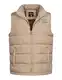 GOGLAND Tjörn Unisex Steppweste mit Stehkragen und durchgehendem Reißverschluss, Seitentaschen und Innentasche, Unisex für Damen und Herren in 8 Farben (as3, alpha, m, regular, regular, beige)