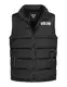 GOGLAND Tjörn Unisex Steppweste mit Stehkragen und durchgehendem Reißverschluss, Seitentaschen und Innentasche, Unisex für Damen und Herren in 8 Farben (as3, alpha, m, regular, regular, schwarz)