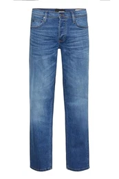 BHRock Herren Jeanshose Hose mit Eingrifftaschen Gürtelschlaufen Stretch Baumwollmischung Regular Fit, Größe:40, Farbe:Middle Blue - 34 (76117-L34)