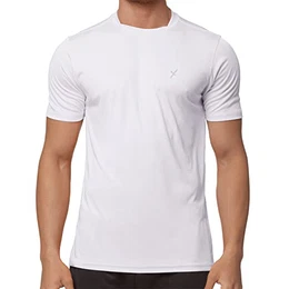 Herren Sport Shirt Fitness T-Shirt Sportswear Collection - Weiß M
