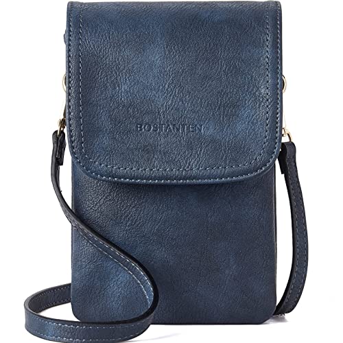 Kleine Damen-Umhängetasche Aus Stoff – Praktische Handytasche Zum Umhängen, Wasserdicht, Blau