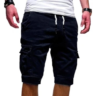 EMATOP Herren Cargo Shorts Regulär Fit Einfarbig EMATOP Herren Cargo Shorts Regulär Fit Einfarbig