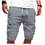 EMATOP Herren Cargo Shorts Regulär Fit Einfarbig