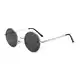 JoXiGo Sonnenbrille Herren Damen Polarisiert UV400, Runde Metall Rahme Klassische Retro Brille