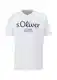 s.Oliver T-Shirt Herren, Weiß 01d1, S