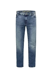 Herren Jeans CO:NO Comfort Fit Denim mit Used-Effekten Medium Blue Vintage 34 30