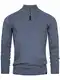 Indicode Herren Gore Pullover aus 80% Baumwolle mit Stehkragen   Strickpullover für Männer China Blue Mix S