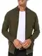 Indicode Herren Lau Strickjacke mit Stehkragen aus 80% Baumwolle   Cardigan für Männer Army M