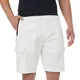 ineepor Bermuda Shorts Herren Baumwolle Cargo Shorts Herren Kurze Hose mit Reißverschlussttasche,Weiß,M