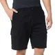 ineepor Bermuda Shorts Herren Baumwolle Cargo Shorts Herren Kurze Hose mit Reißverschlussttasche,Schwarz,M