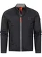 Indicode Herren Leander Steppjacke in Daunenjacken-Optik   Winterjacke Übergangsjacke Black M