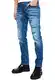 R-Neal Herren Jeans Hose Streetwear Stretch Cotton Destroyed Pants Biker Jeanshose Knopfleiste Vintage Used Clubwear Denim 237/239/240/241, Hosengröße:32W / 32L, Denim Color:12-240-3