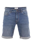 TOM TAILOR Herren Jeans Short Regular Slim Fit Josh Clean Mid Stone Blue Denim