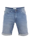 TOM TAILOR Herren Jeans Short Regular Slim Fit Josh Light Stone Blue Denim