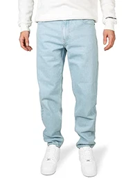 Titan - Herren Denim Stoffhosen Hellblaue - Denim Stoffhose Loose Fit - Männer Weite Jeans Hose, Hellblau (Dusty Blue 164010), W32/L32