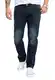 Rock Creek Herren Jeans Regular Fit Stretch Jeans Männerhose Herrenjeans Denim Hosen Herrenhose Straight Cut Stonewashed RC-2278 Blau W32 L32