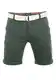 riverso Chino Shorts Herren mit Gürtel Regular Fit RIVHenry Kurze Hosen Bermuda Shorts Knopfleiste Stretch, Größe:W 32, Farbe:Cypress Green