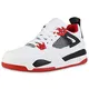 VAN HILL Herren Sneaker Low Bequeme Freizeit Schuhe Flache Basic Schnürer 211556 Weiss Rot 43