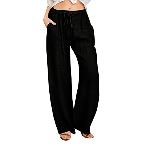 Damen Jogginghose Mit Hohem Bund & Cinch-Bottom – Baggy-Style, 30" Schrittlänge, Mit Taschen
