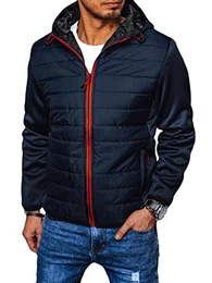 - Herren Übergangsjacke Frühlingsjacke Steppjacke Herbst Bomberjacke Outdoorjacke Leichte Herrenjacke Jacke mit Kapuze Alltagsjacke Stehkragen Kapuzenjacke Puffer Jacket