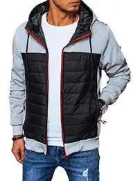 - Herren Übergangsjacke Frühlingsjacke Steppjacke Herbst Bomberjacke Outdoorjacke Leichte Herrenjacke Jacke mit Kapuze Alltagsjacke Stehkragen Kapuzenjacke Puffer Jacket