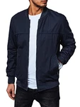 LEGRANCE Herren Übergangsjacke Basic Casual Style Hellblau/Dunkelblau