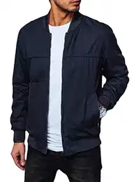 - Herren Übergangsjacke Männer Frühling Bomberjacke Herbst Bomberjacke für Herren Outdoorjacke Leichte Herrenjacke Alltagsjacke Basic Casual Style