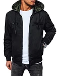 LEGRANCE Herren Übergangsjacke Basic Casual Style Schwarz