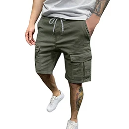 Herren Hosen modern Cargo Jogginghose Damen Jeggings Unterhosen lang Sporthose Herren kurz Jeans B-Armeegrün M 15.99