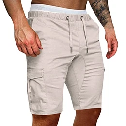 Sporthose lang Damen Jogginghose Herren Kleidung Unterhosen Boxershorts Kurze Hosen Herren Cargo Outdoor Hose Weiß-a M 8.99