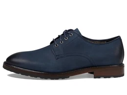 Herren Berkshire Lug Plain Toe Oxford, Marineblauer Blazer aus gewachstem Leder/Trüffel Wr, 44.5 EU