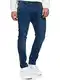 Indicode Herren INCoil Jeanshose aus 77% Baumwolle Super-Stretch   Denim Herrenjeans Medium Indigo 32/32