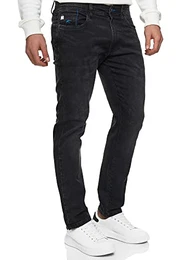Herren INCoil Jeanshose aus 77% Baumwolle Super-Stretch Denim Herrenjeans Vintage Black 32/32